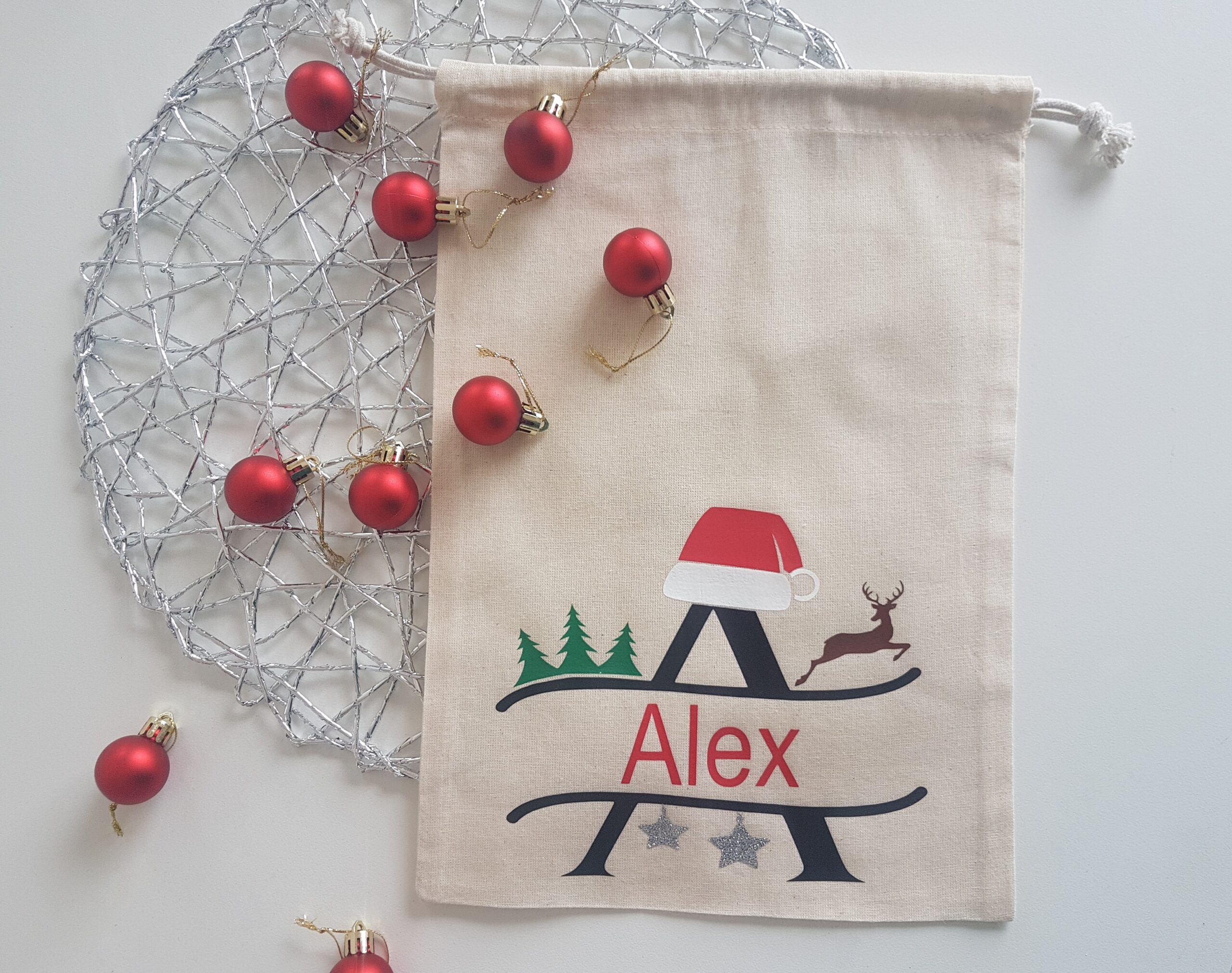 Personalised drawstring bag