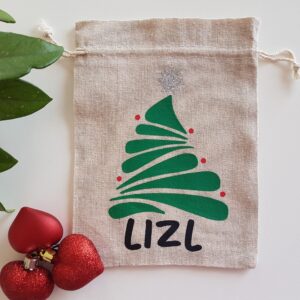 Linen drawstring bags