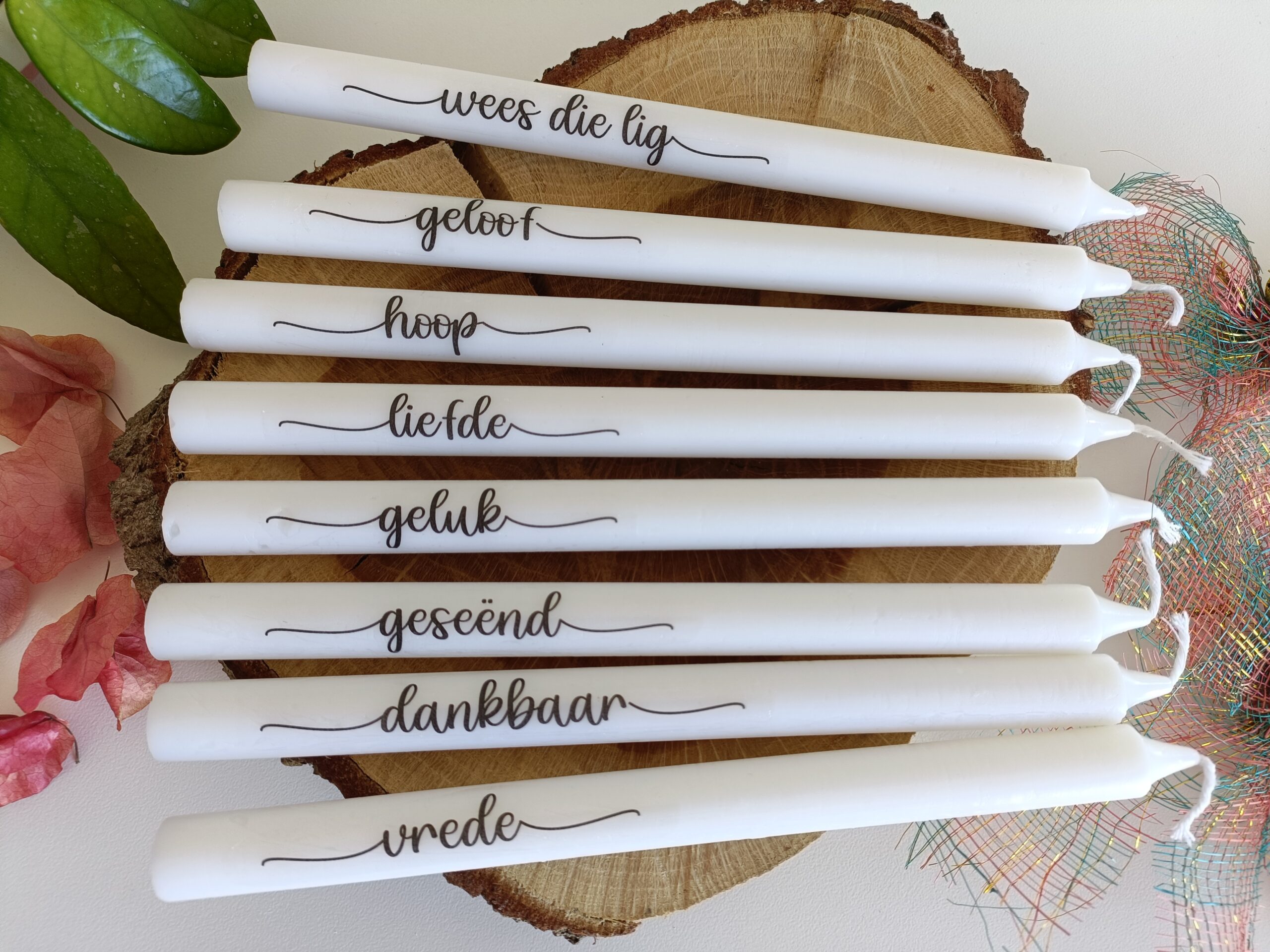 Gratitude candle
