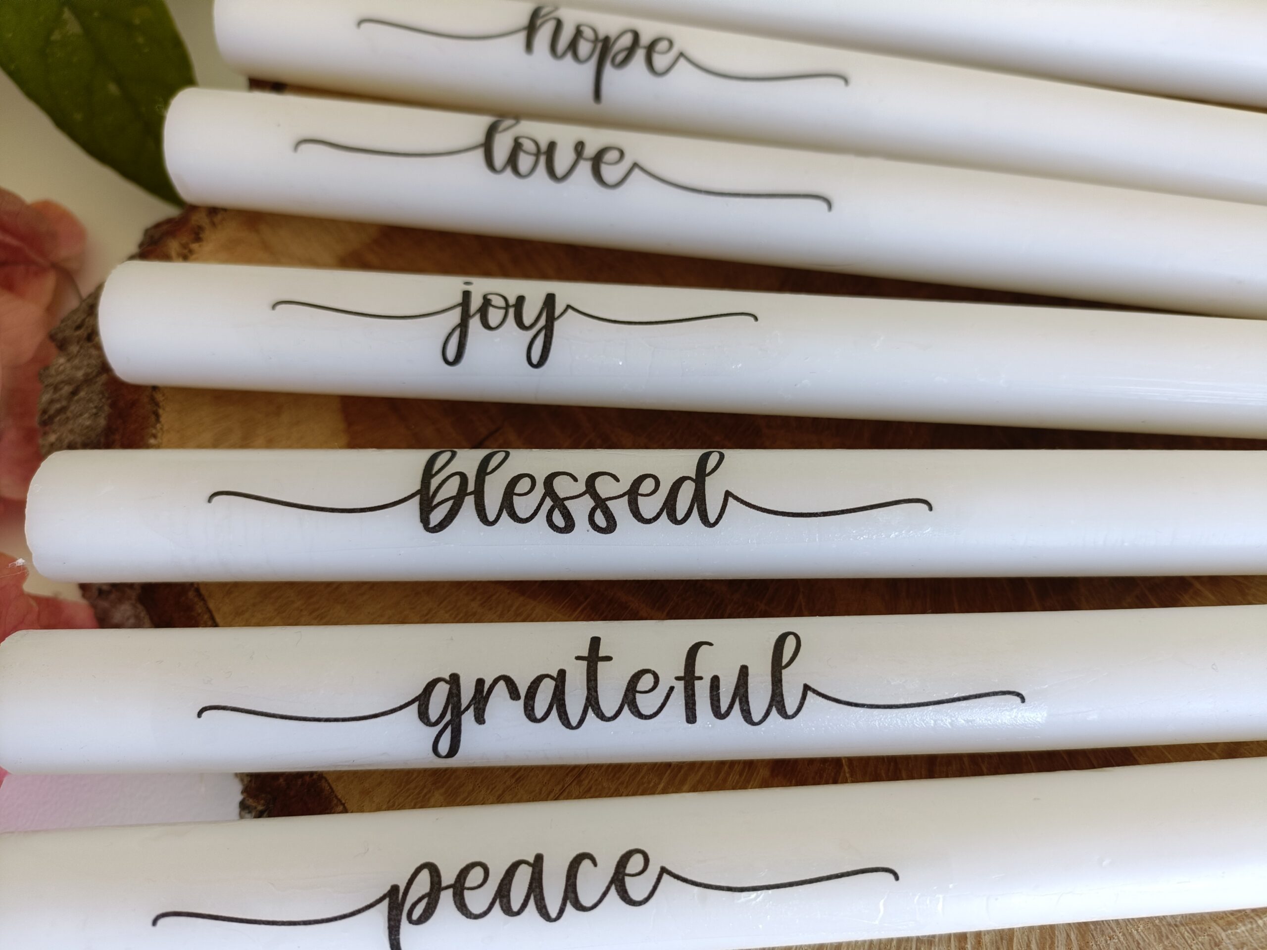 Gratitude candle