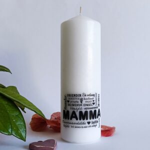 Memory pillar candle