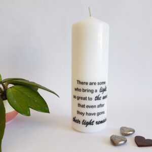 Memory pillar candle