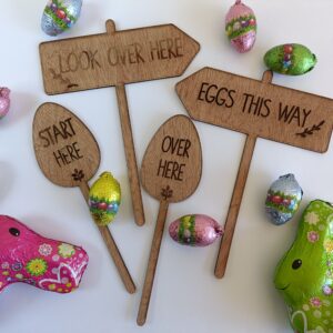 Easter egg hunt signs
